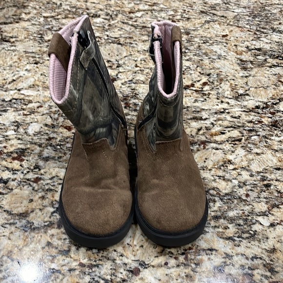GUC GAME WINNER Boots Infant Girl’s Size 10.0 Camo & Pink Boots Girls Hunting - Picture 11 of 15